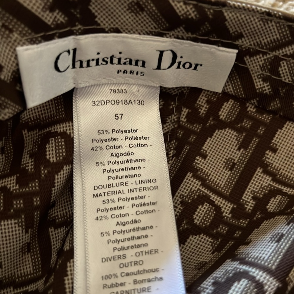 Christian Dior Jacquard Embroidered baseball Cap - Picture 8 of 8